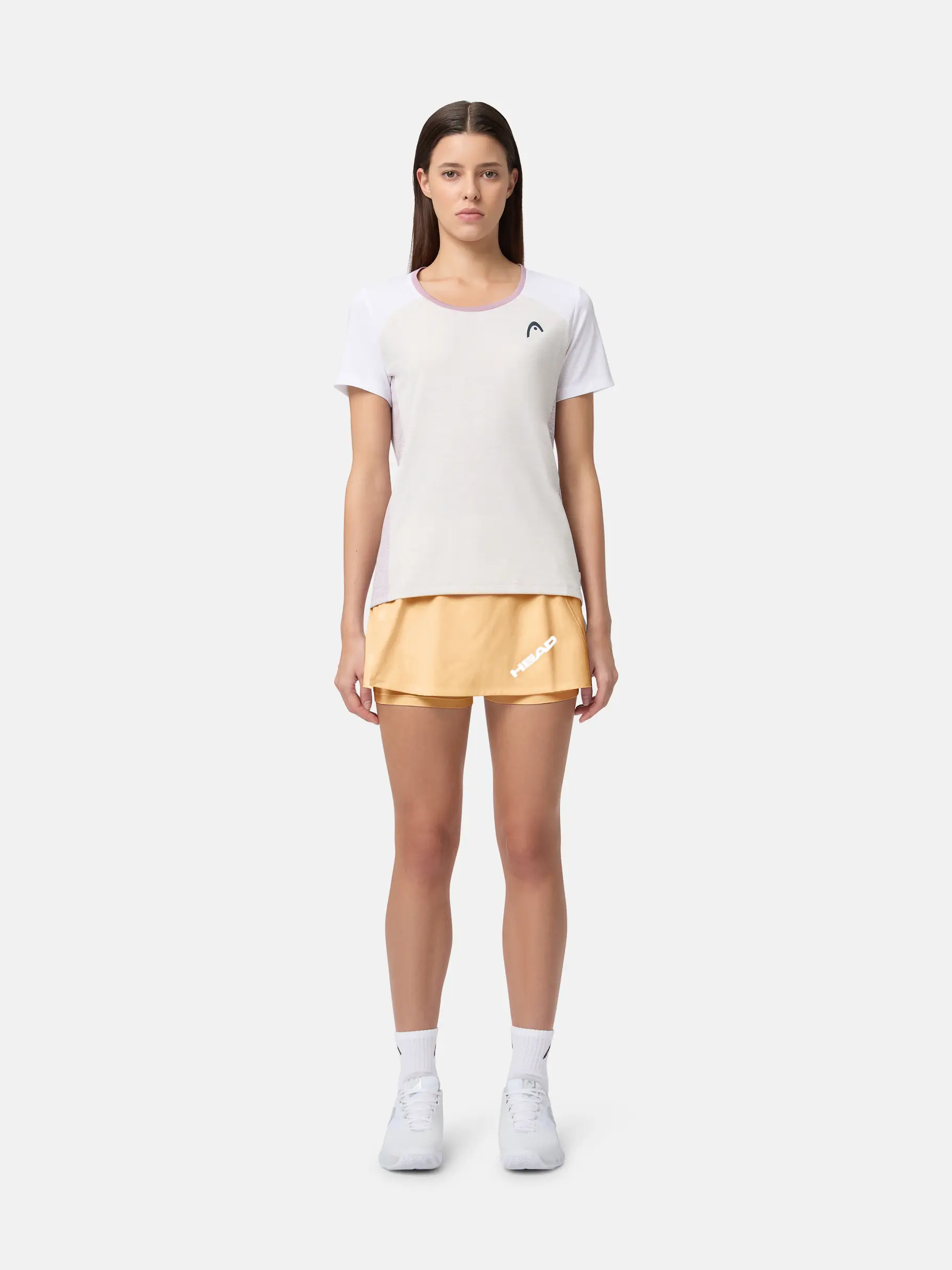 , view full size image of Front view of Product detail - PRO Skort Women apricot