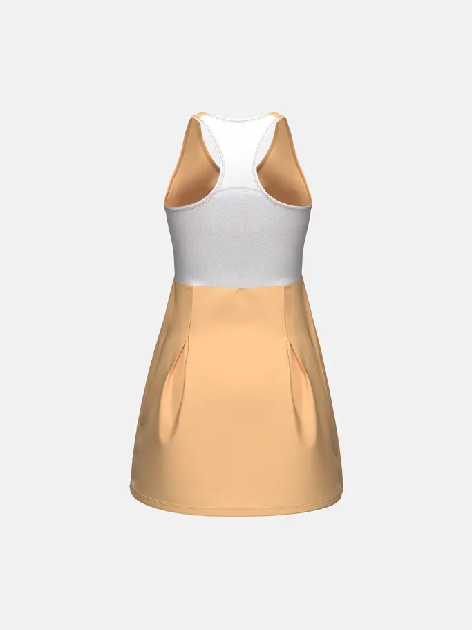Sale, view full size image of Front view of Product detail - PRO Dress Women apricot