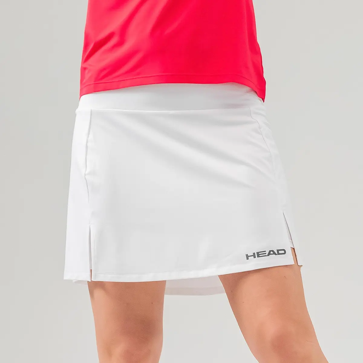 New, view full size image of Front view of Product detail - CLUB Basic Skort Long Women white