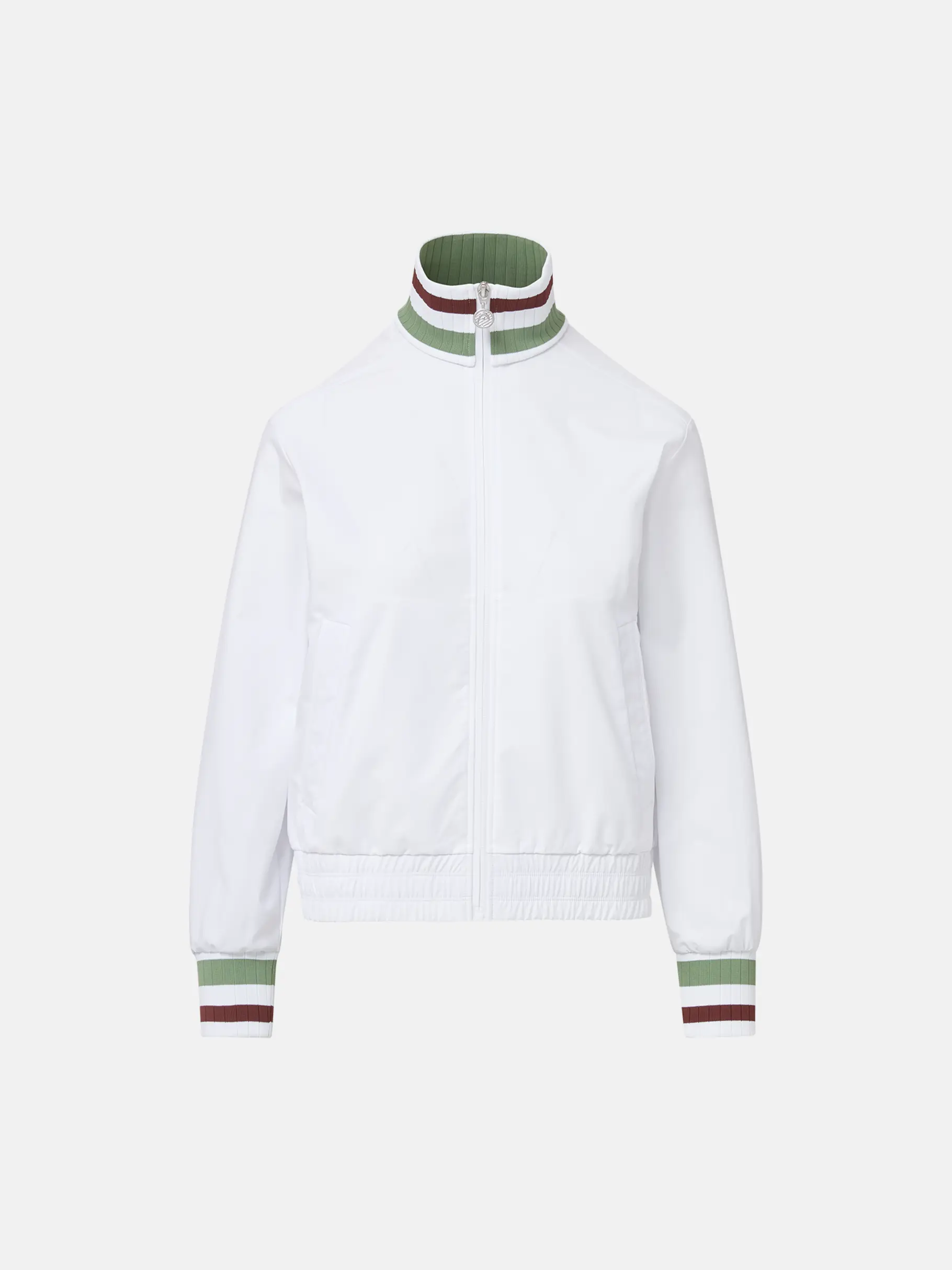 Price Drop, view full size image of Front view of Product detail - Volley Track Jacket | Veronica Beard x HEAD Sportswear  white