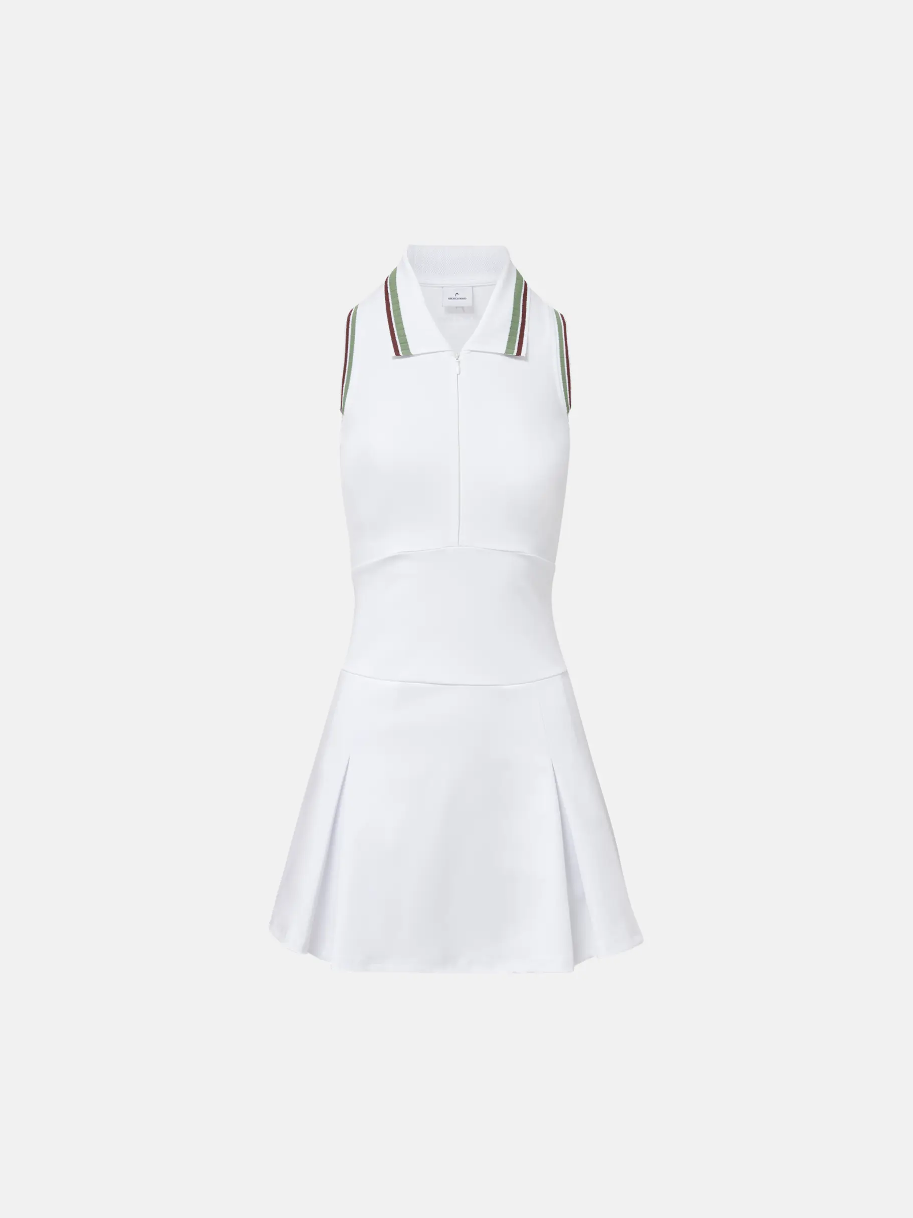 Price Drop, view full size image of Front view of Product detail - Ace Pleated Tennis Dress | Veronica Beard x HEAD Sportswear  white