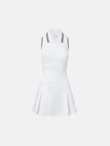 Display front view 2 of Product detail - Ace Pleated Tennis Dress | Veronica Beard x HEAD Sportswear  white