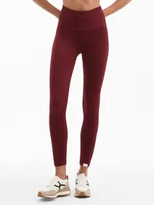 Display front view 2 of Product detail - Clay High-Rise Legging | Veronica Beard x HEAD Sportswear  terracotta