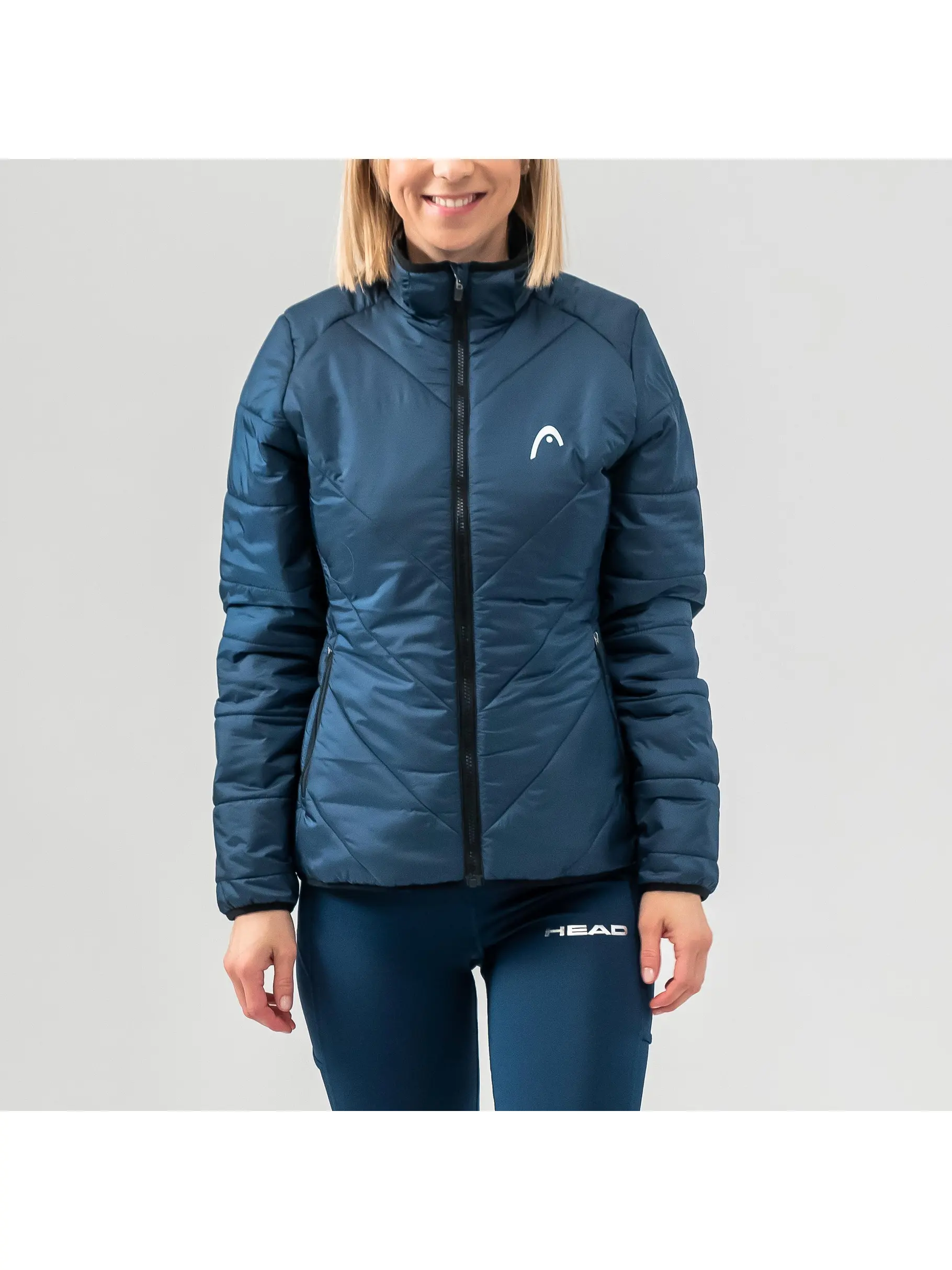 Sale, view full size image of Front view of Product detail - KINETIC Jacket Women dark blue
