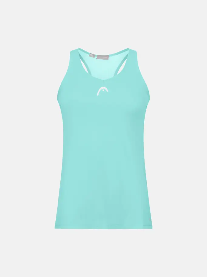 Sale, view full size image of Front view of Product detail - SPIRIT Tank Top Women turquoise