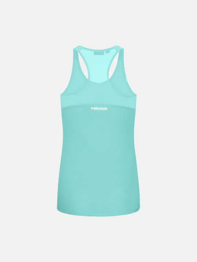 Sale, view full size image of Front view of Product detail - SPIRIT Tank Top Women turquoise