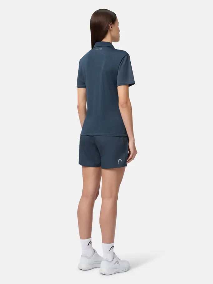 , view full size image of Front view of Product detail - CLUB 25 TECH Polo Shirt Women navy