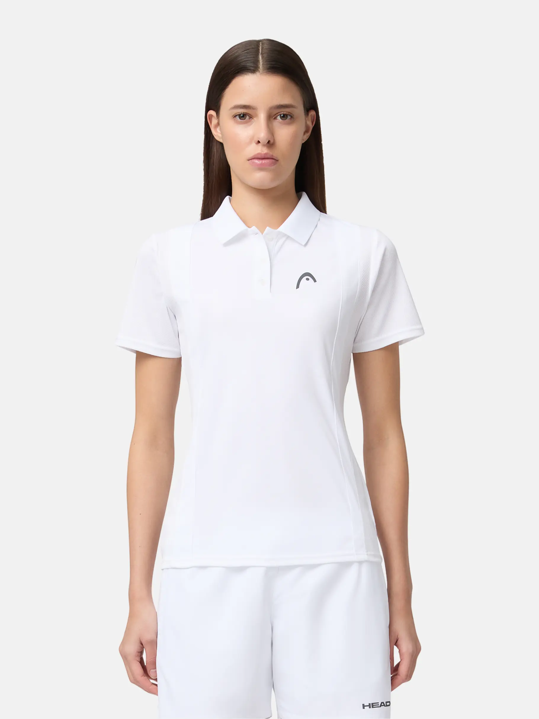, view full size image of Front view of Product detail - CLUB 25 TECH Polo Shirt Women white