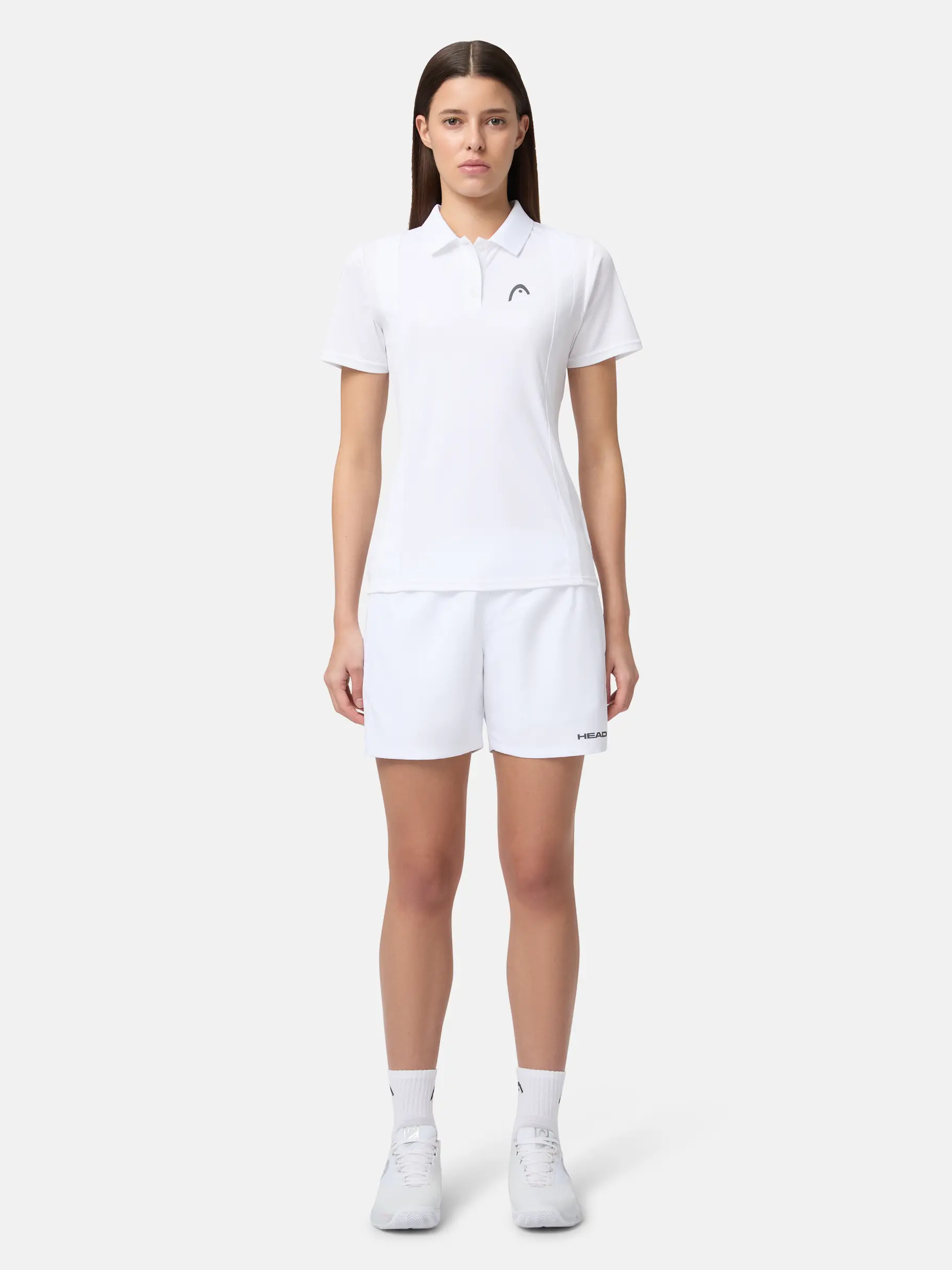 , view full size image of Front view of Product detail - CLUB 25 TECH Polo Shirt Women white