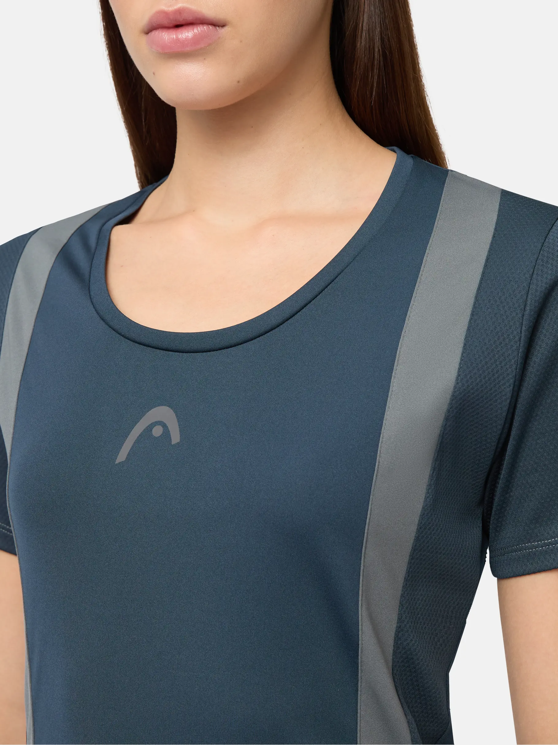 , view full size image of Front view of Product detail - CLUB 25 TECH T-Shirt Women navy