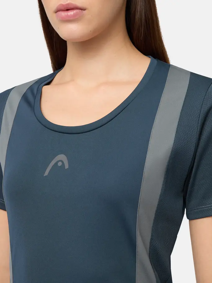 , view full size image of Front view of Product detail - CLUB 25 TECH T-Shirt Women navy
