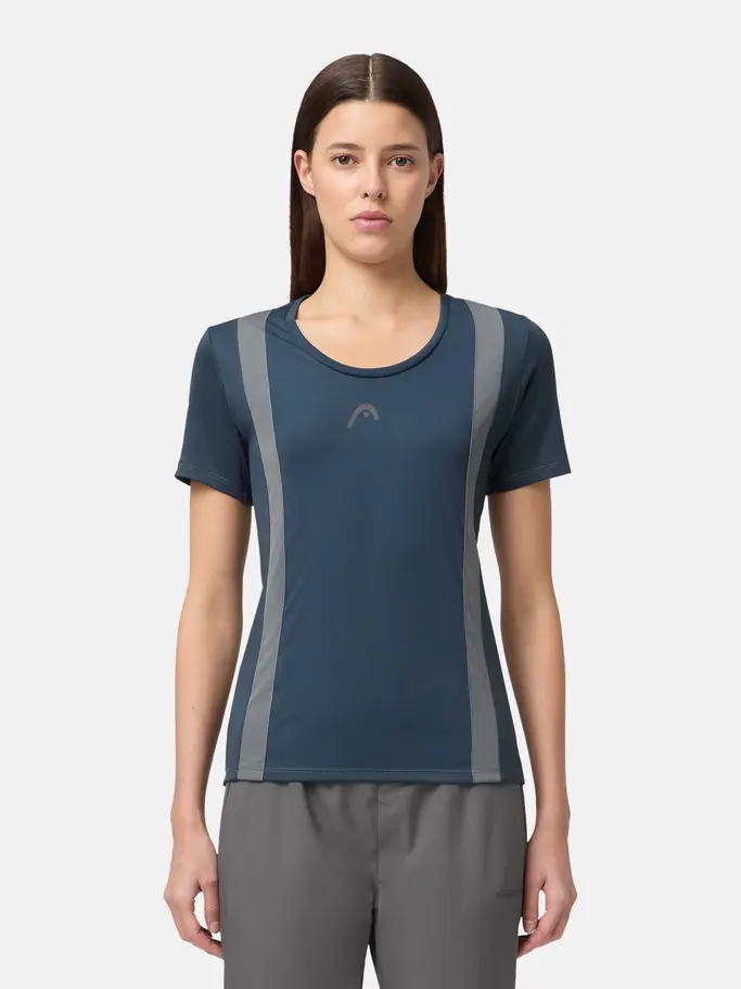 , view full size image of Front view of Product detail - CLUB 25 TECH T-Shirt Women navy