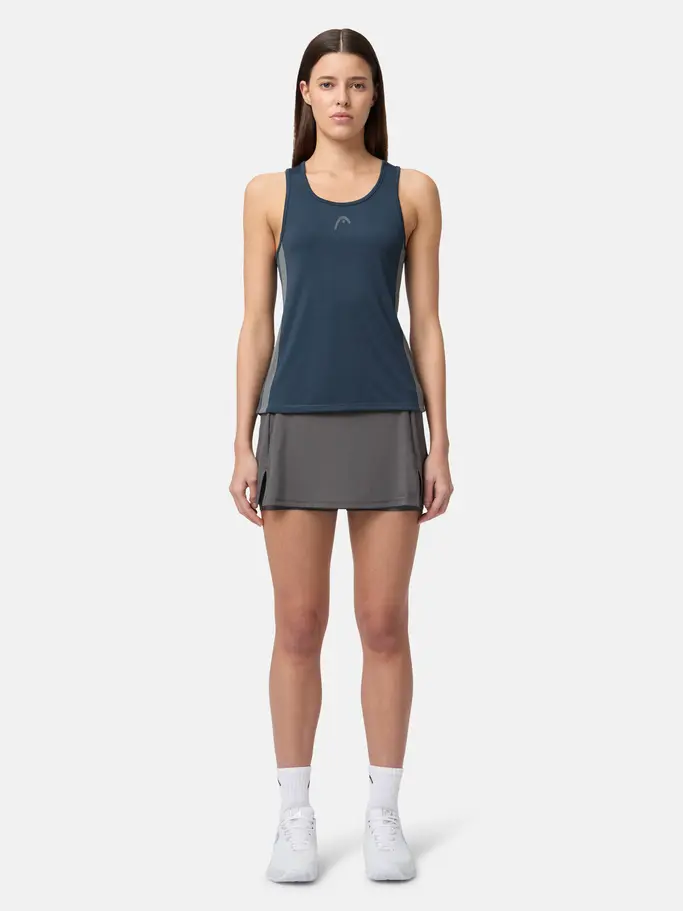 , view full size image of Front view of Product detail - CLUB 25 TECH Tank Top Women navy