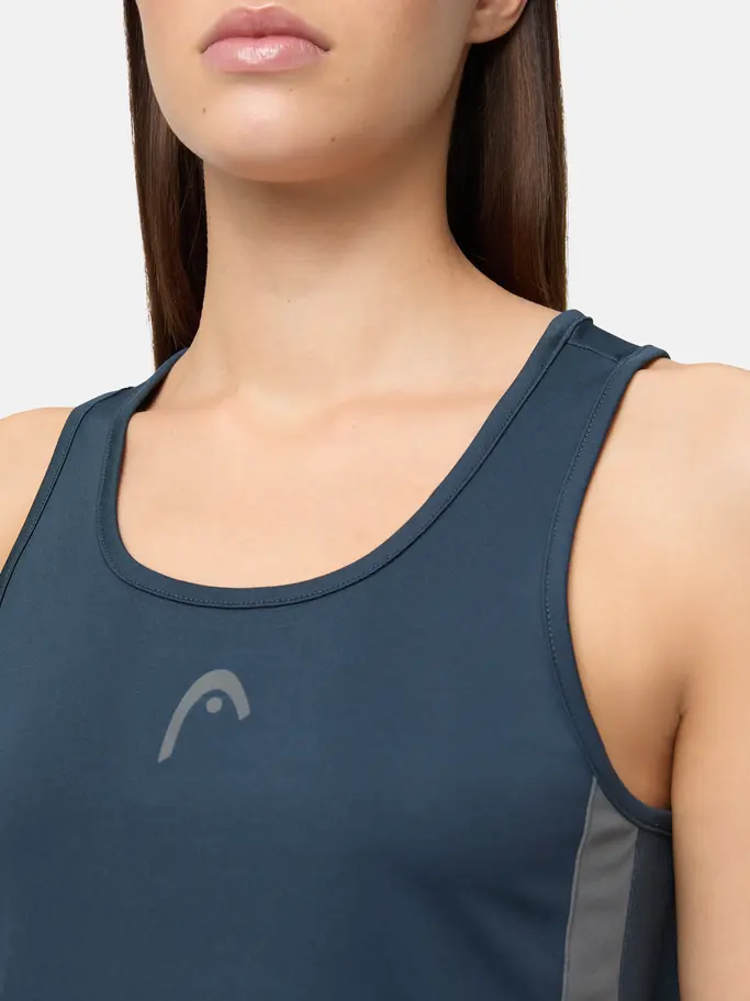 , view full size image of Front view of Product detail - CLUB 25 TECH Tank Top Women navy