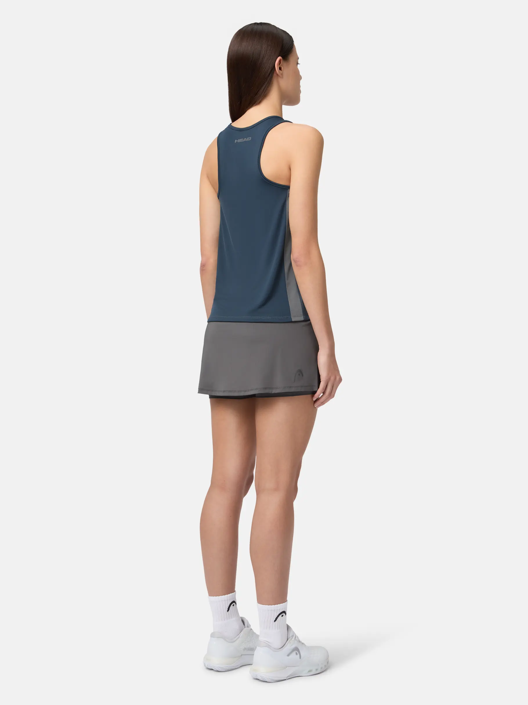 , view full size image of Front view of Product detail - CLUB 25 TECH Tank Top Women navy