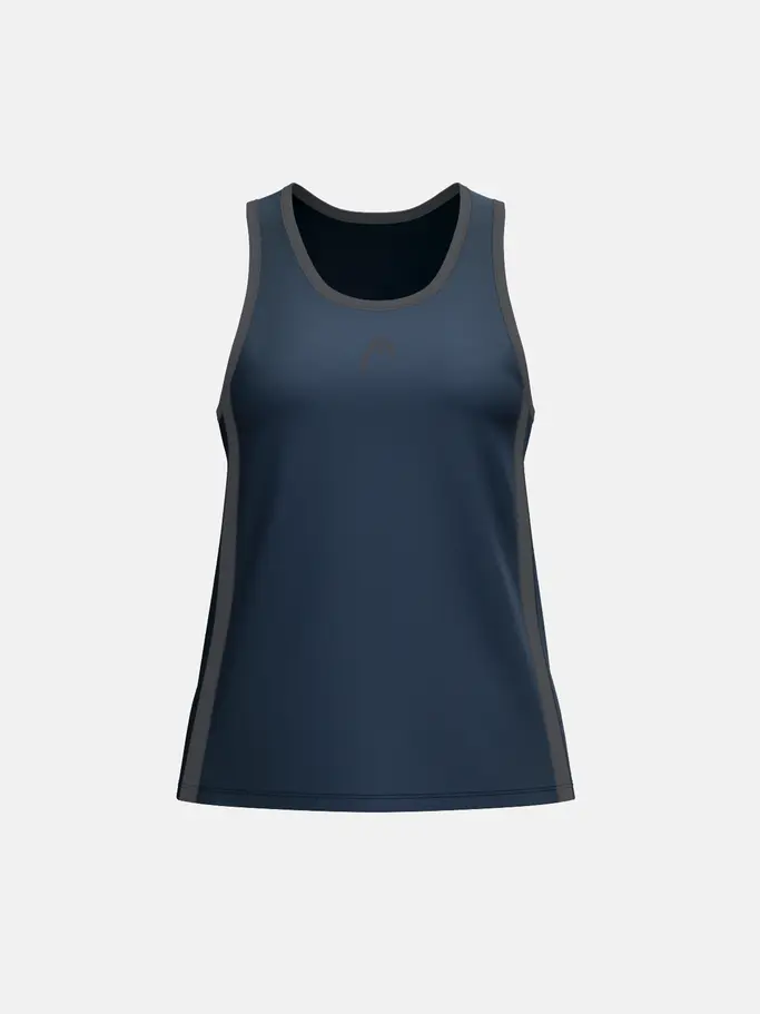 , view full size image of Front view of Product detail - CLUB 25 TECH Tank Top Women navy