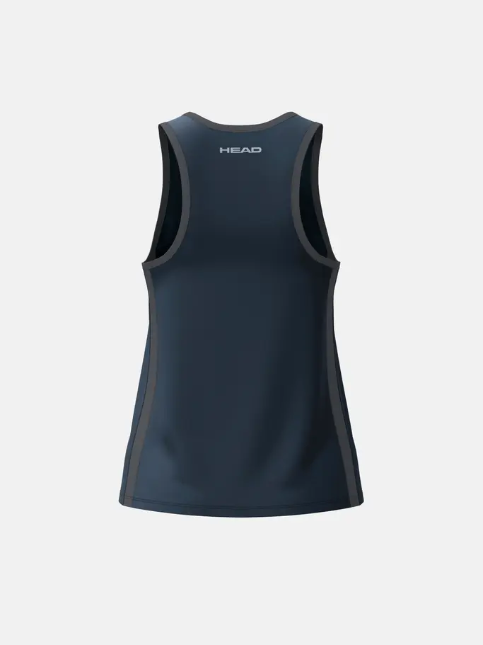, view full size image of Front view of Product detail - CLUB 25 TECH Tank Top Women navy