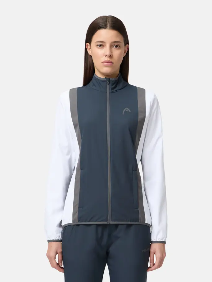 , view full size image of Front view of Product detail - CLUB 25 Jacket Women navy/white