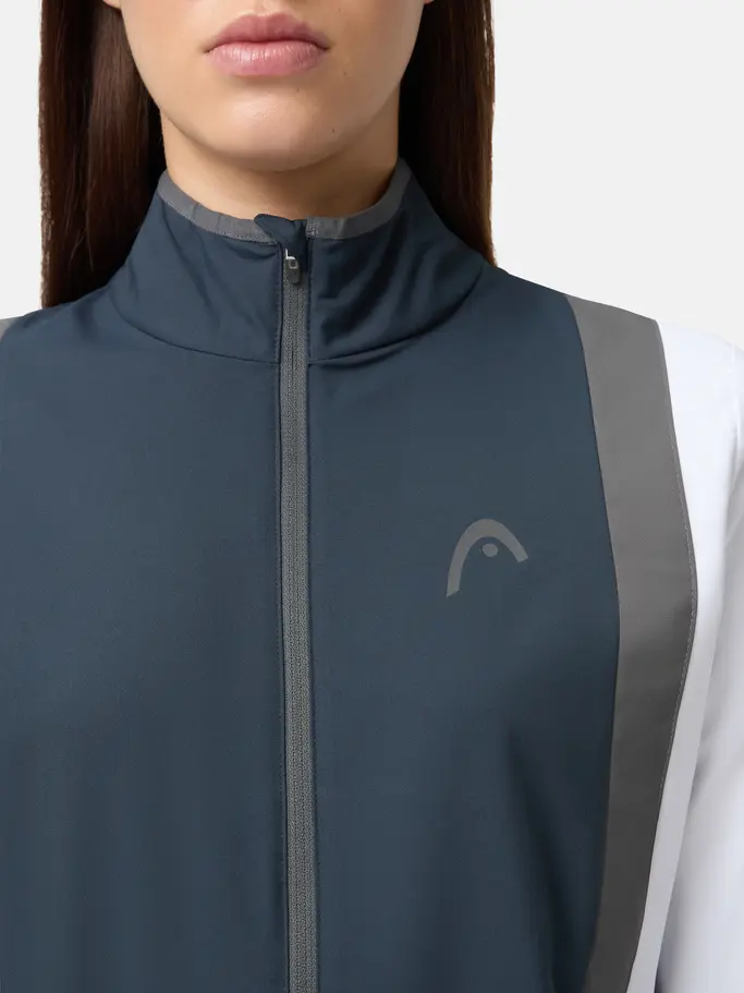 , view full size image of Front view of Product detail - CLUB 25 Jacket Women navy/white