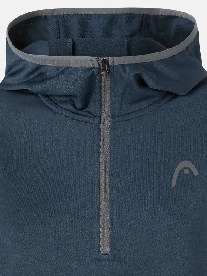 , view full size image of Front view of Product detail - CLUB 25 TECH Hoodie Women navy/white