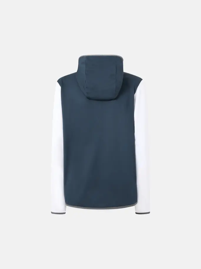 , view full size image of Front view of Product detail - CLUB 25 TECH Hoodie Women navy/white