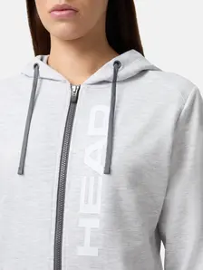 Display front view 3 of Product detail - CLUB ORIGINAL Hoodie FZ Women grey melange