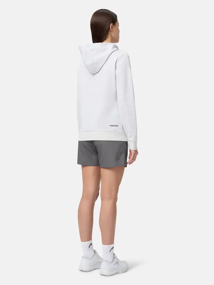 , view full size image of Front view of Product detail - CLUB ORIGINAL Hoodie FZ Women grey melange