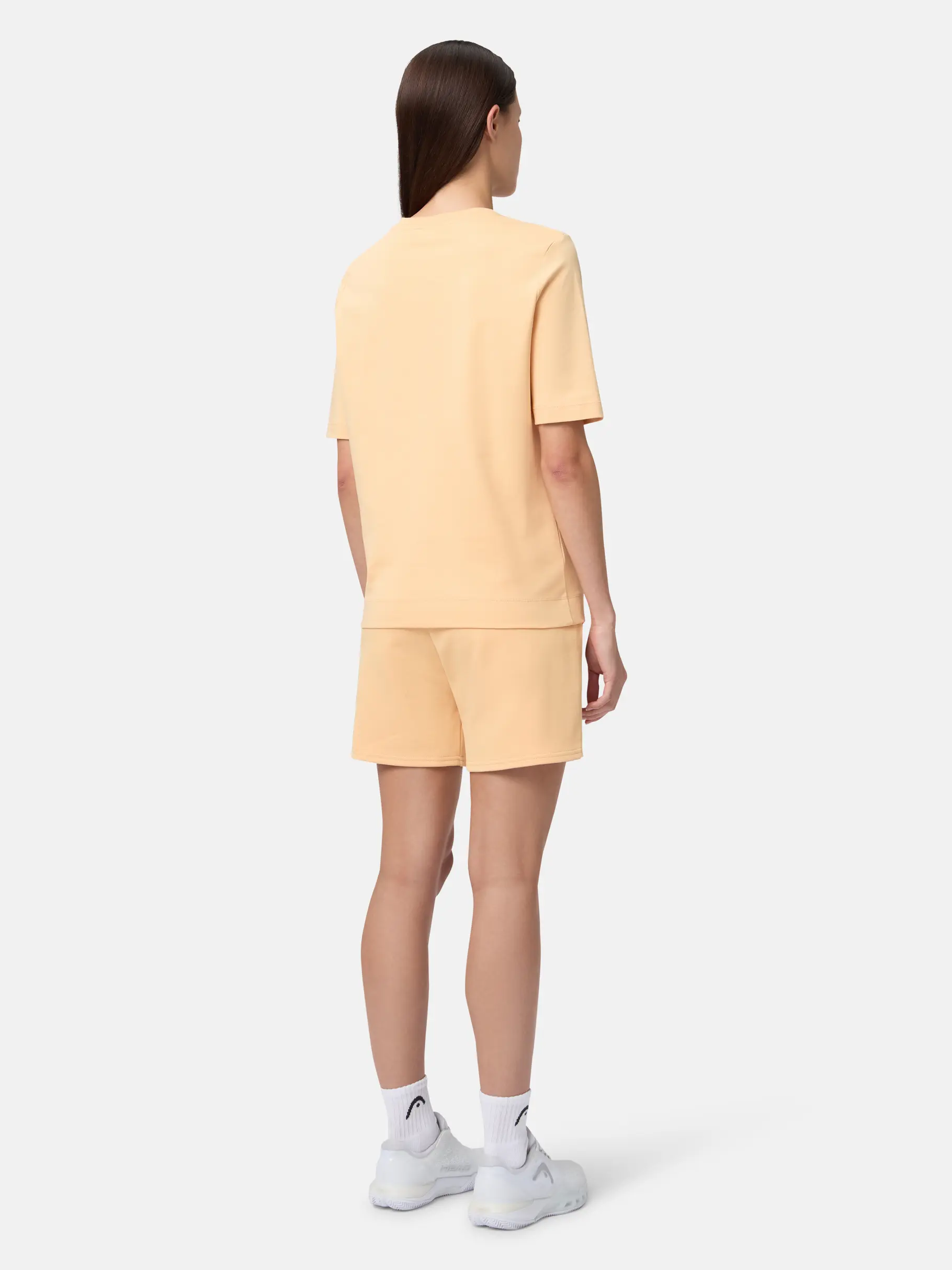 New, view full size image of Front view of Product detail - MOTION T-Shirt Women apricot
