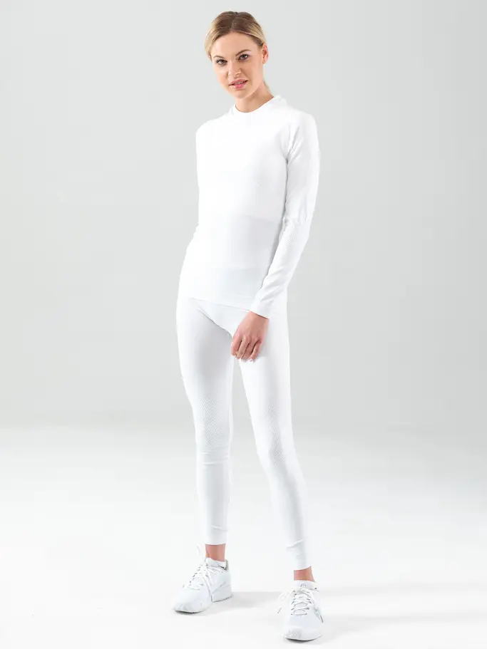 Sale,Best Seller, voir image en taille réelle de la vue frontale de Product detail - FLEX Seamless LS Women white