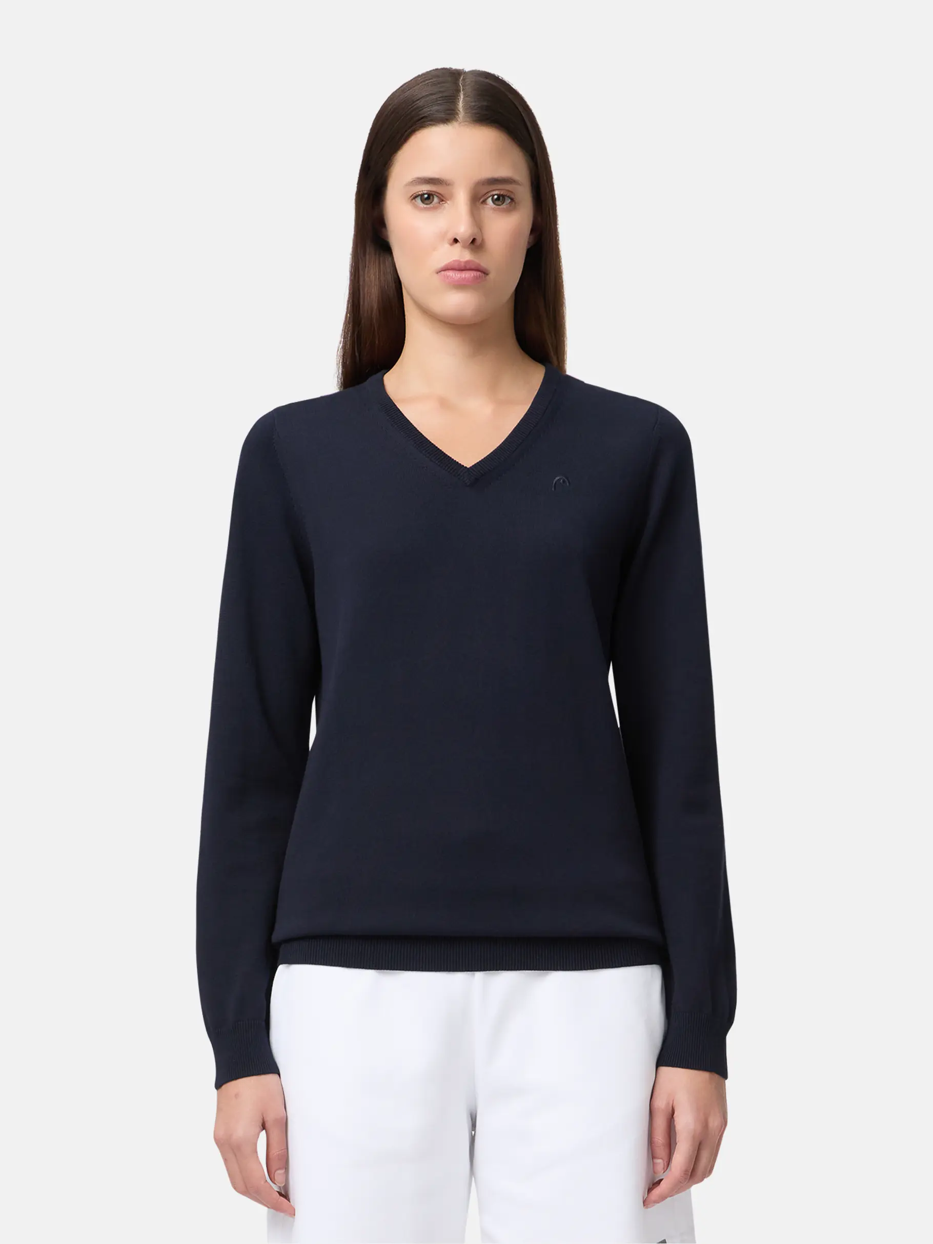 , view full size image of Front view of Product detail - CLASSIC Pullover Women navy