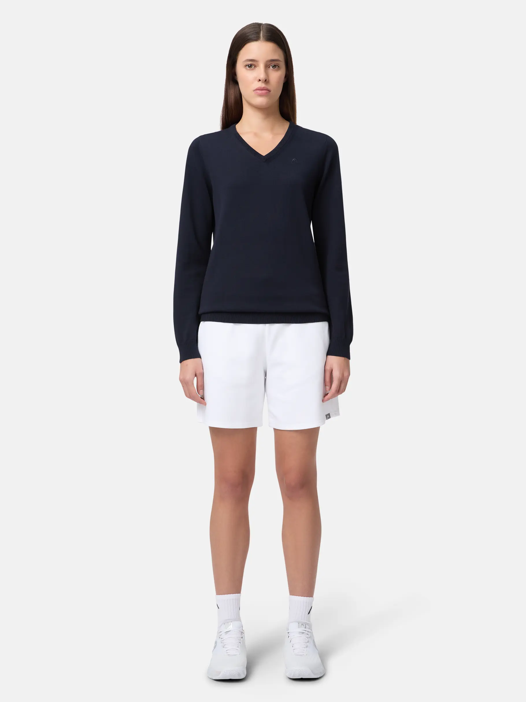 , view full size image of Front view of Product detail - CLASSIC Pullover Women navy