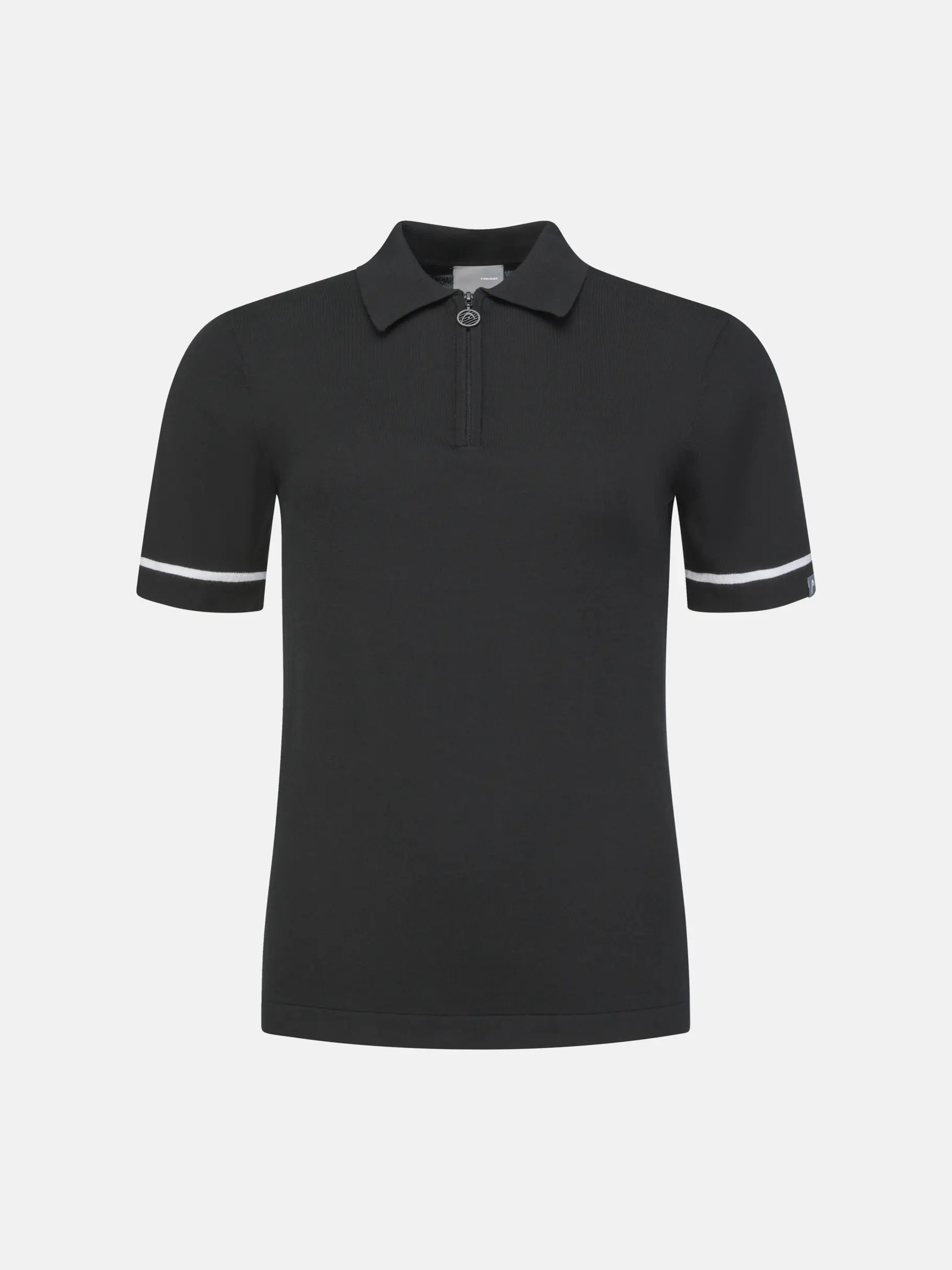 Sale, weergave van volledige grootte van vooraanzicht van Product detail - Knit Polo Women black
