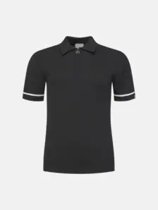 Display front view 2 of Product detail - Knit Polo Women black
