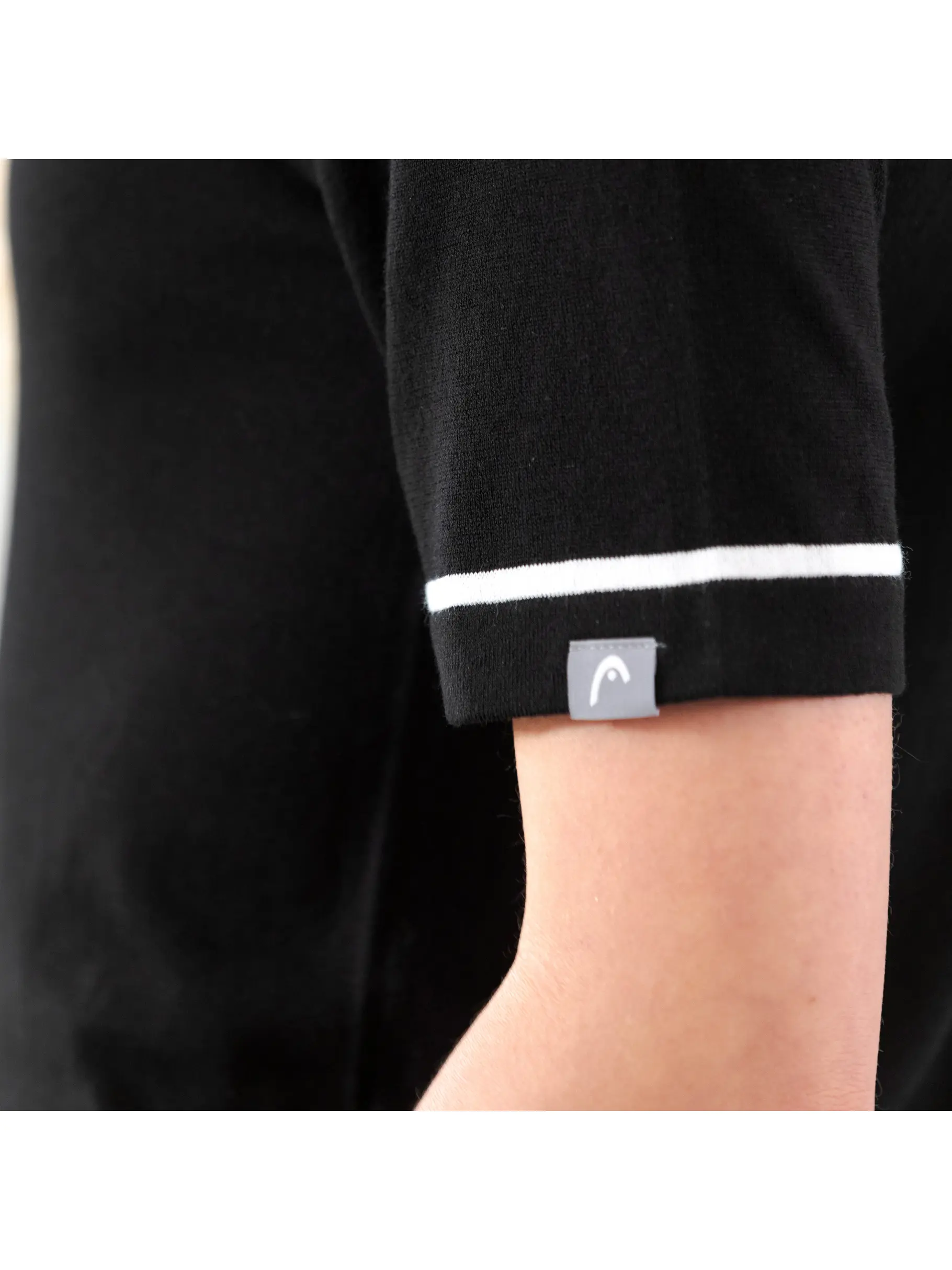 Sale, weergave van volledige grootte van vooraanzicht van Product detail - Knit Polo Women black