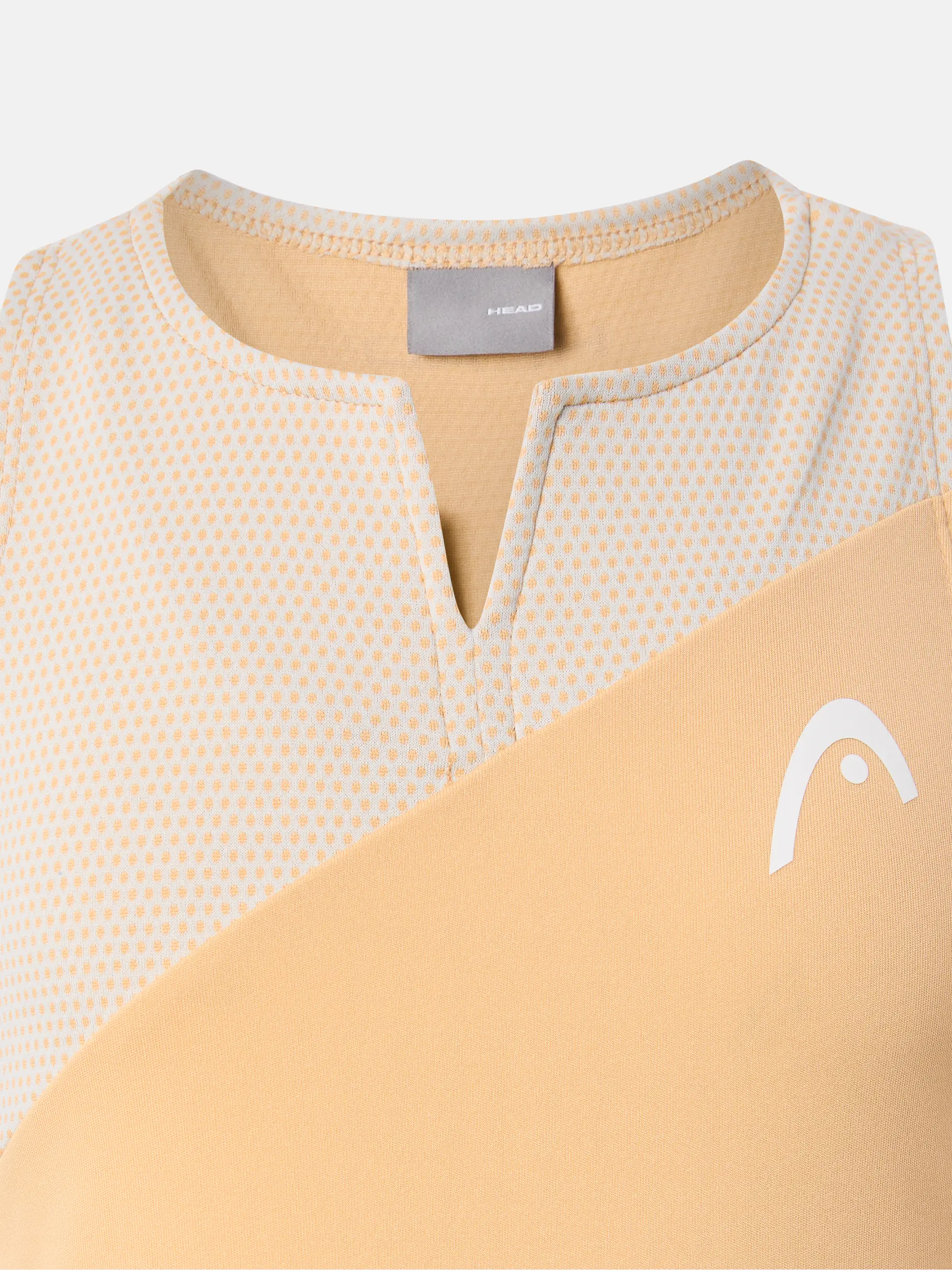 New, weergave van volledige grootte van vooraanzicht van Product detail - SPIRIT Tank Top Girls apricot/light blue