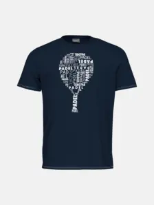 Display front view 1 of Product detail - PADEL TYPO T-Shirt Junior dark blue