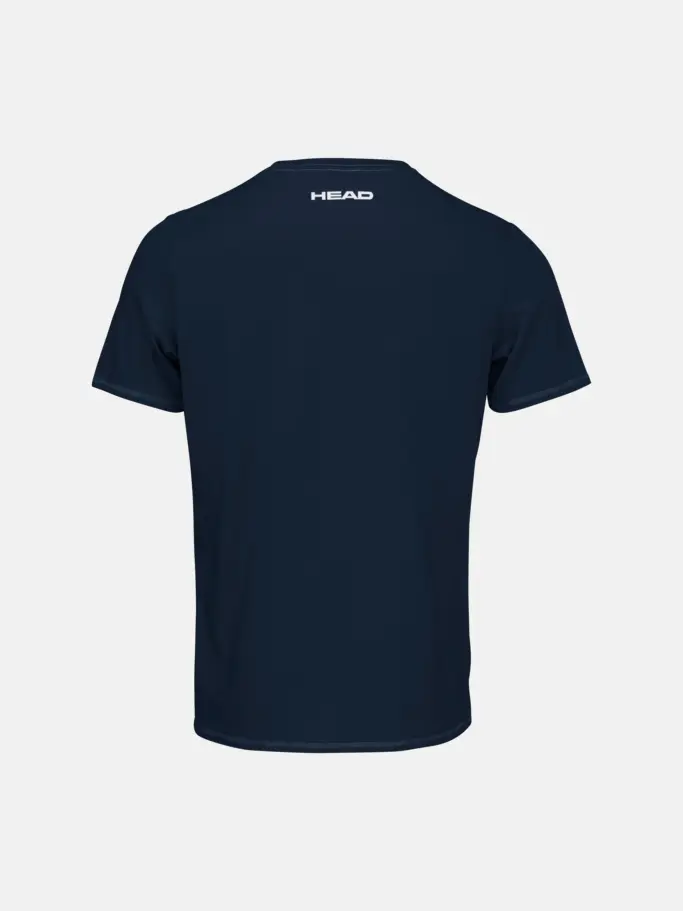Sale, view full size image of Front view of Product detail - PADEL TYPO T-Shirt Junior dark blue