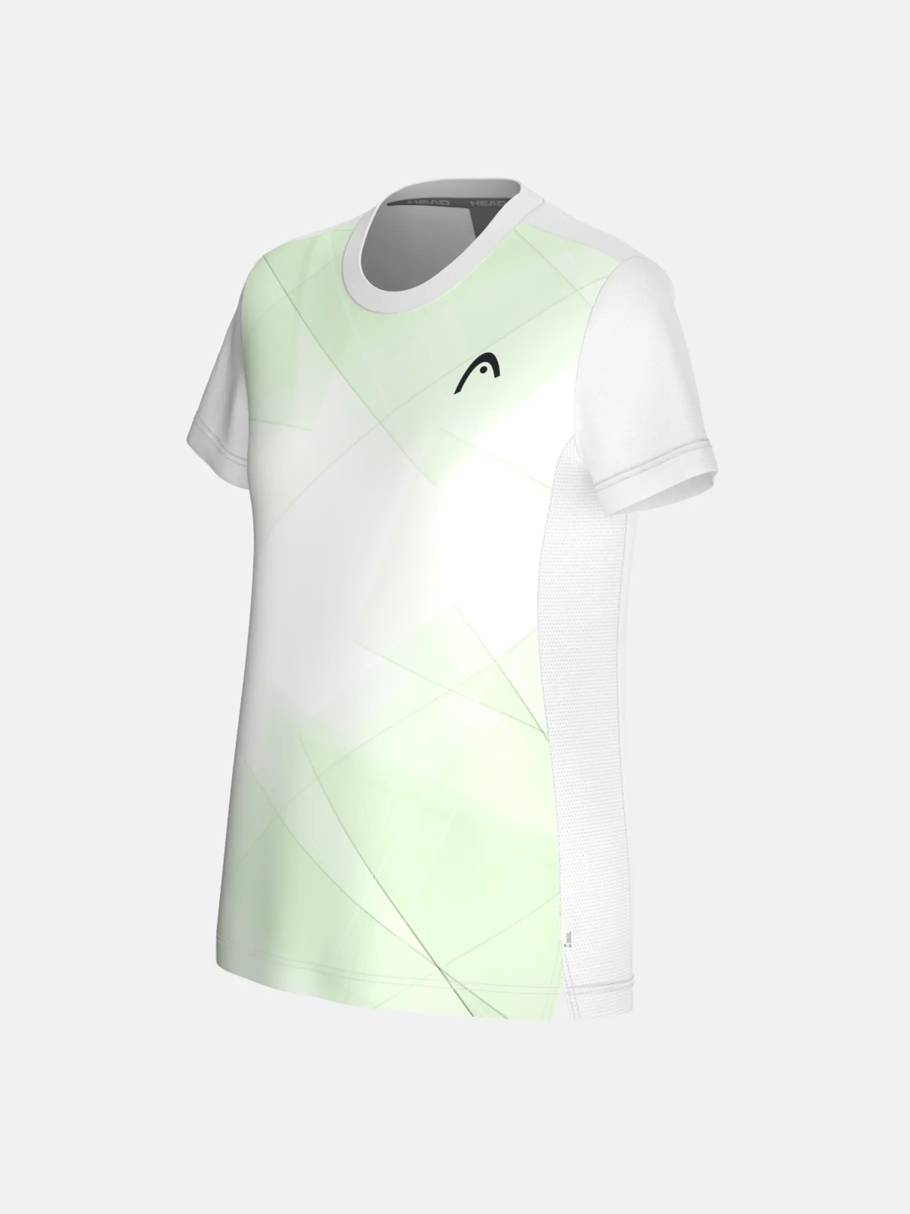 Sale, view full size image of Front view of Product detail - TIE-BREAK T-Shirt Girls print vision w/celery green