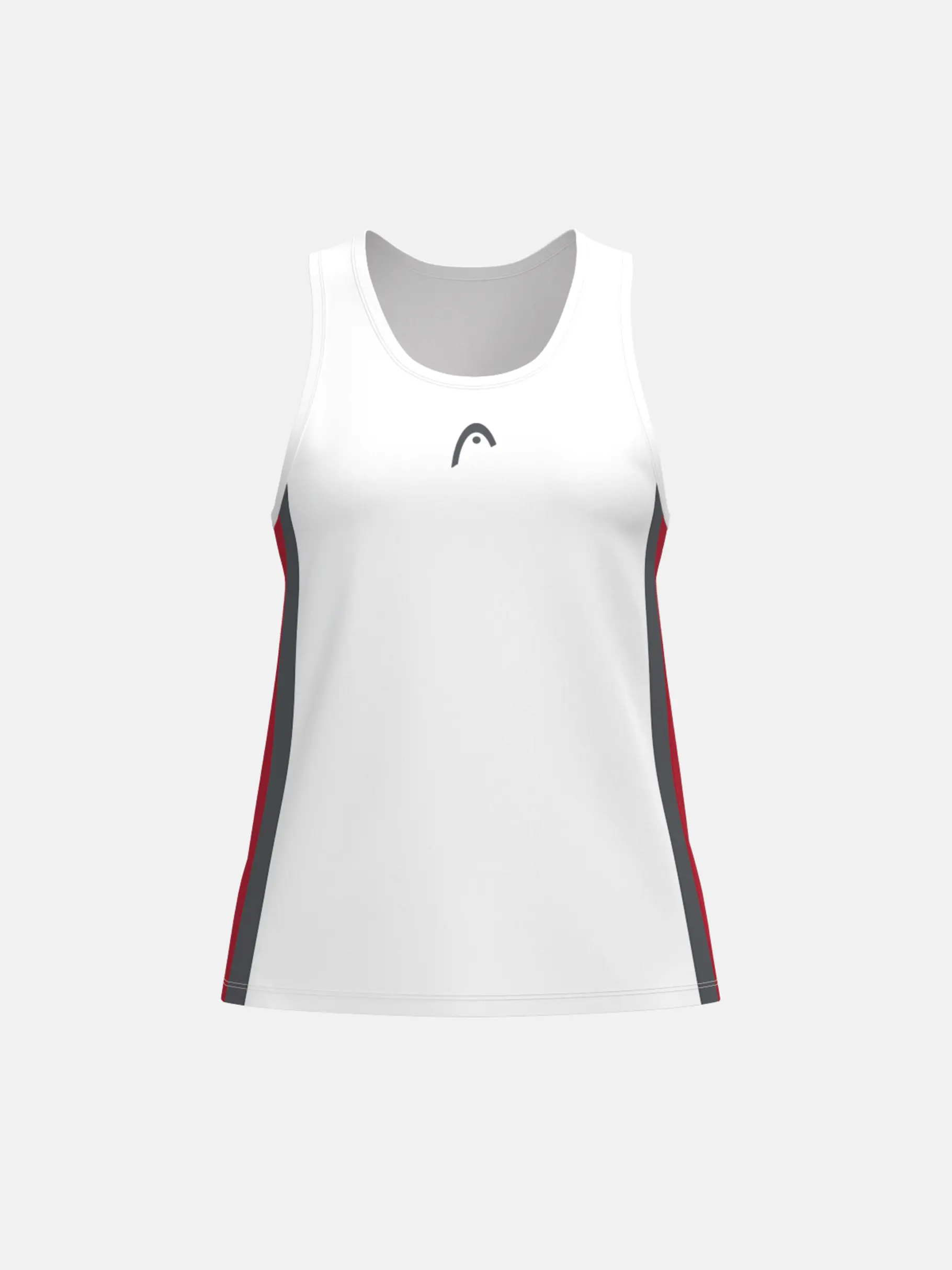 , view full size image of Front view of Product detail - CLUB 25 Tank Top Girls red/white