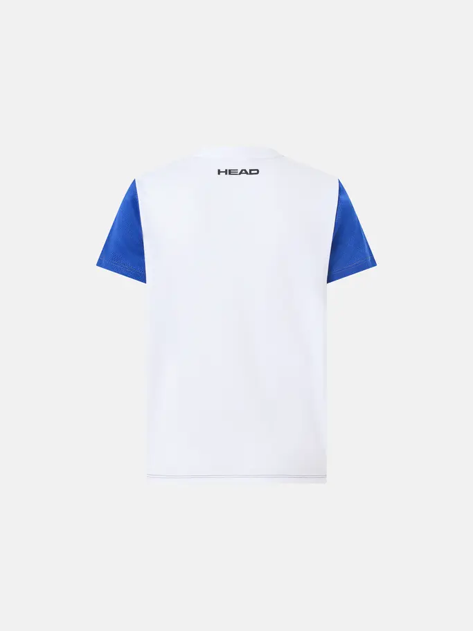 , view full size image of Front view of Product detail - CLUB 25 Tech T-Shirt Boys royal/white