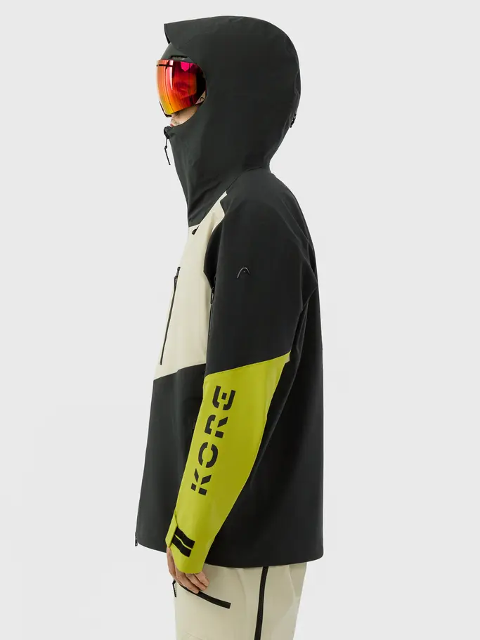 , voir image en taille réelle de la vue frontale de Product detail - KORE Jacket Men black/marsh green