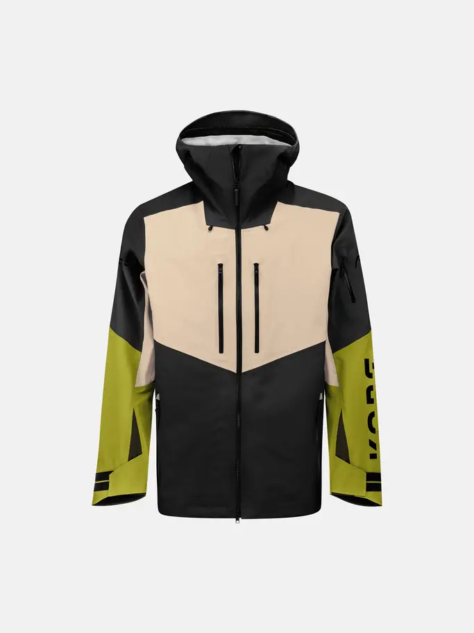 , voir image en taille réelle de la vue frontale de Product detail - KORE Jacket Men black/marsh green