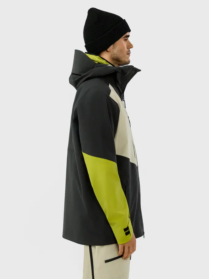 , voir image en taille réelle de la vue frontale de Product detail - KORE Jacket Men black/marsh green
