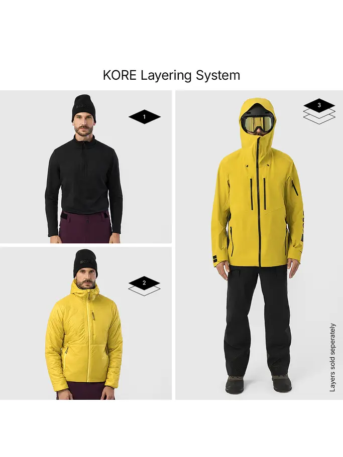 , view full size image of Front view of Product detail - KORE Lightweight Vest Men olive
