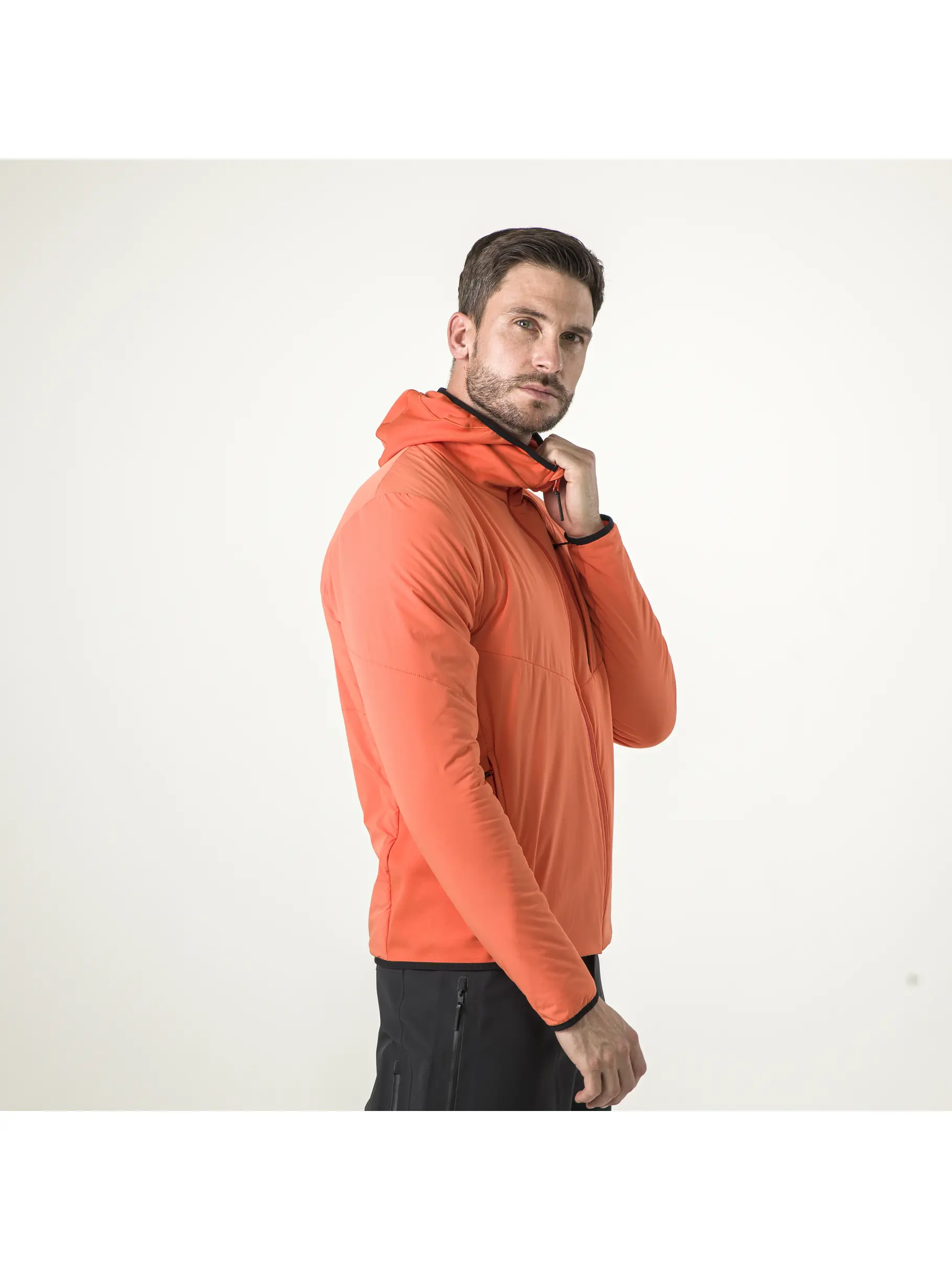 Sale, view full size image of Front view of Product detail - KORE Insulation Jacket Men fluo orange