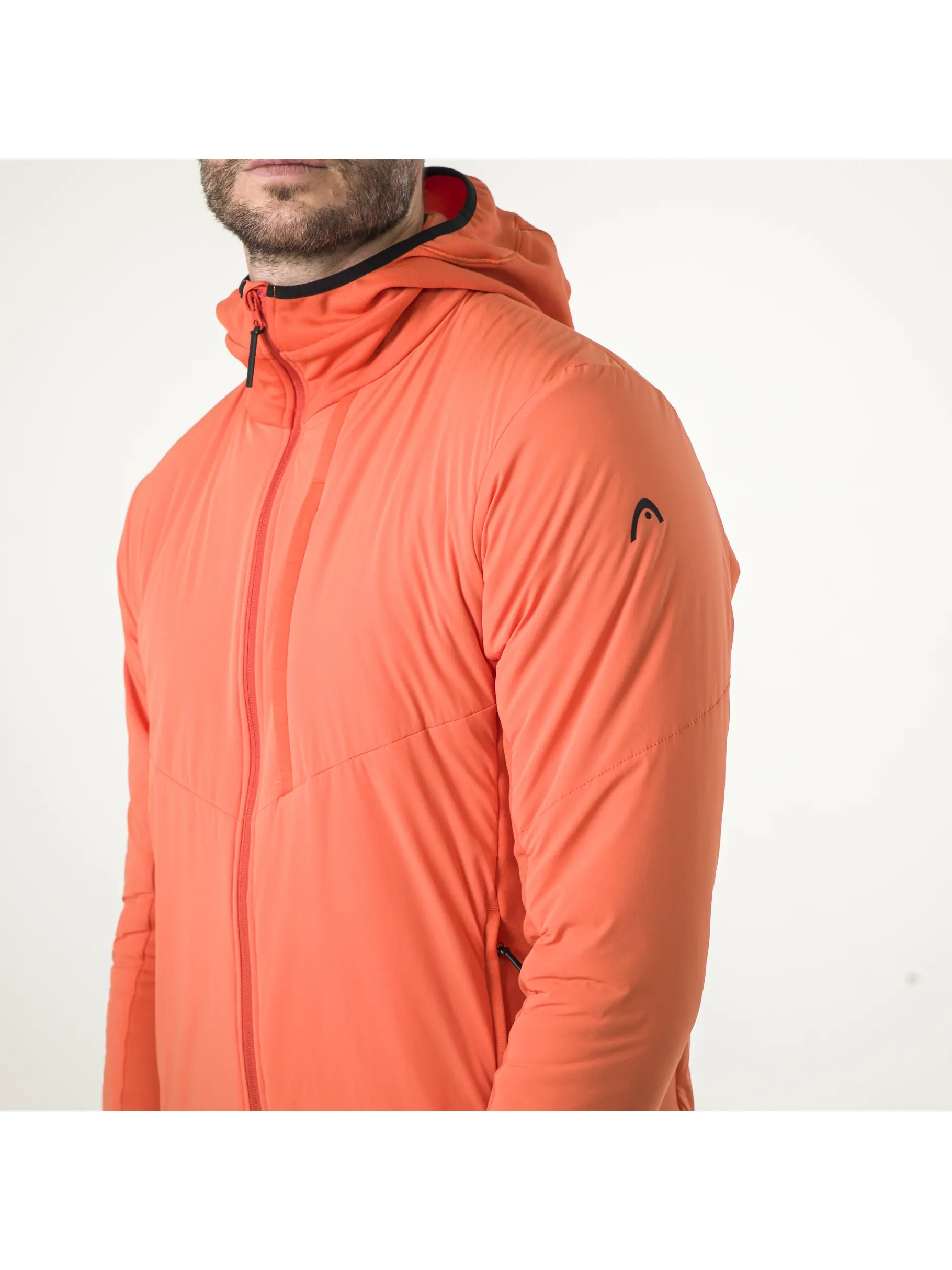 Sale, view full size image of Front view of Product detail - KORE Insulation Jacket Men fluo orange