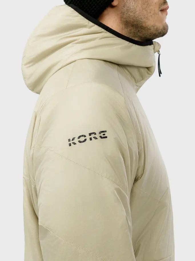 , view full size image of Front view of Product detail - KORE Lightweight Jacket Men cream