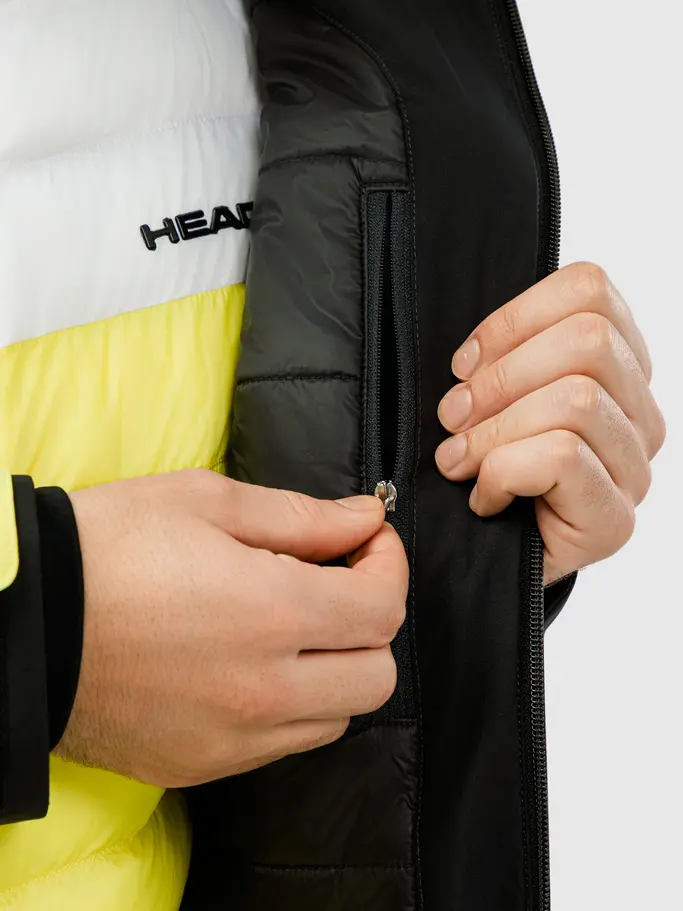 , view full size image of Front view of Product detail - SUPERSHAPE Jacket Men black/luminous yellow