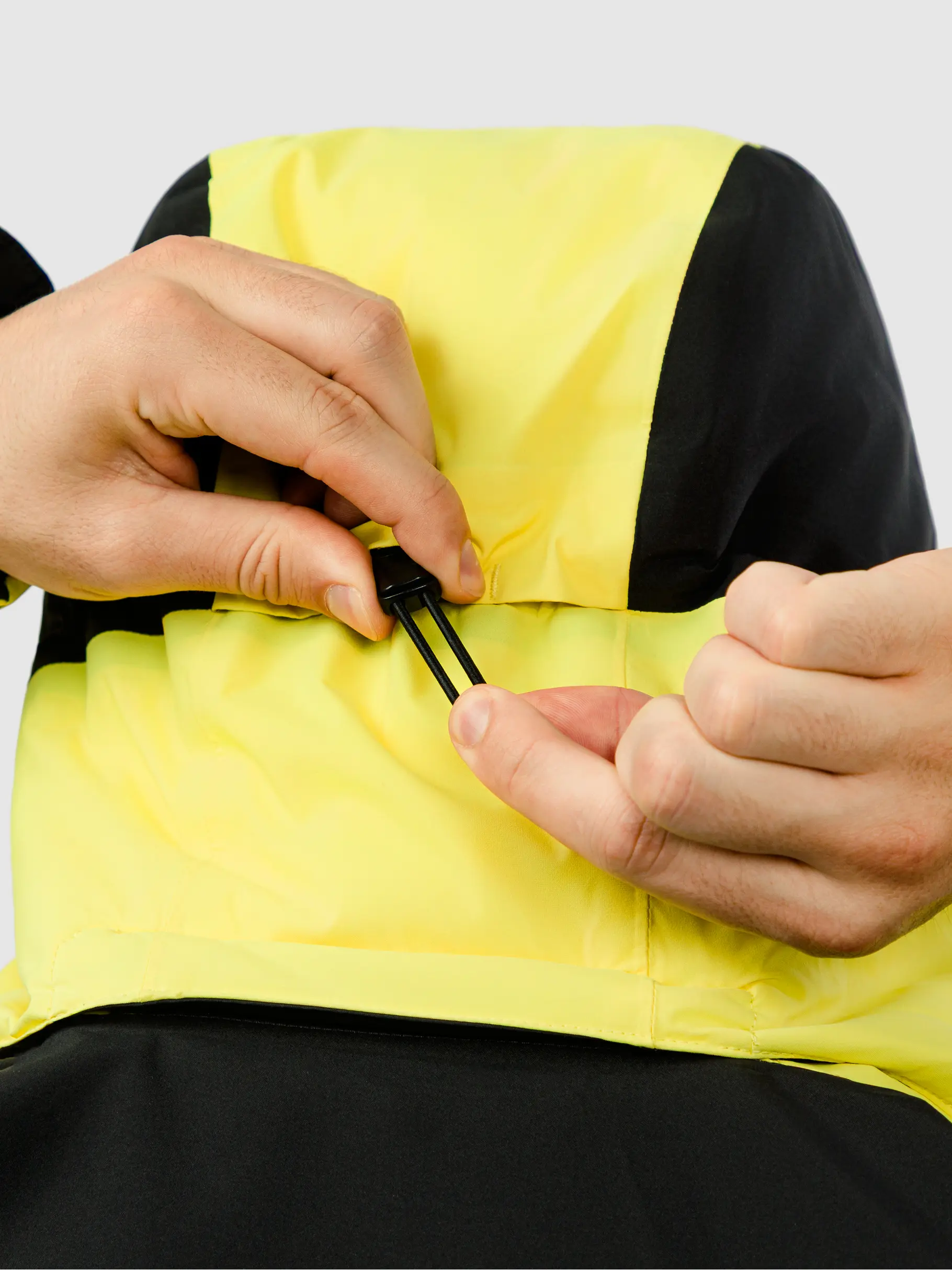 Sale, weergave van volledige grootte van vooraanzicht van Product detail - SUPERSHAPE Jacket Men black/luminous yellow