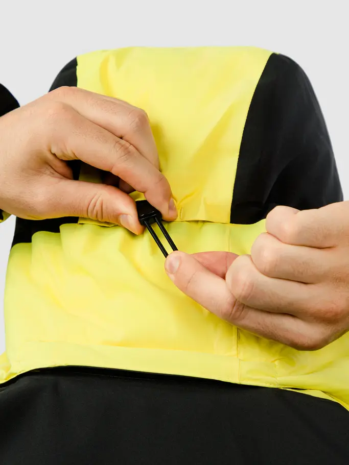 , view full size image of Front view of Product detail - SUPERSHAPE Jacket Men black/luminous yellow